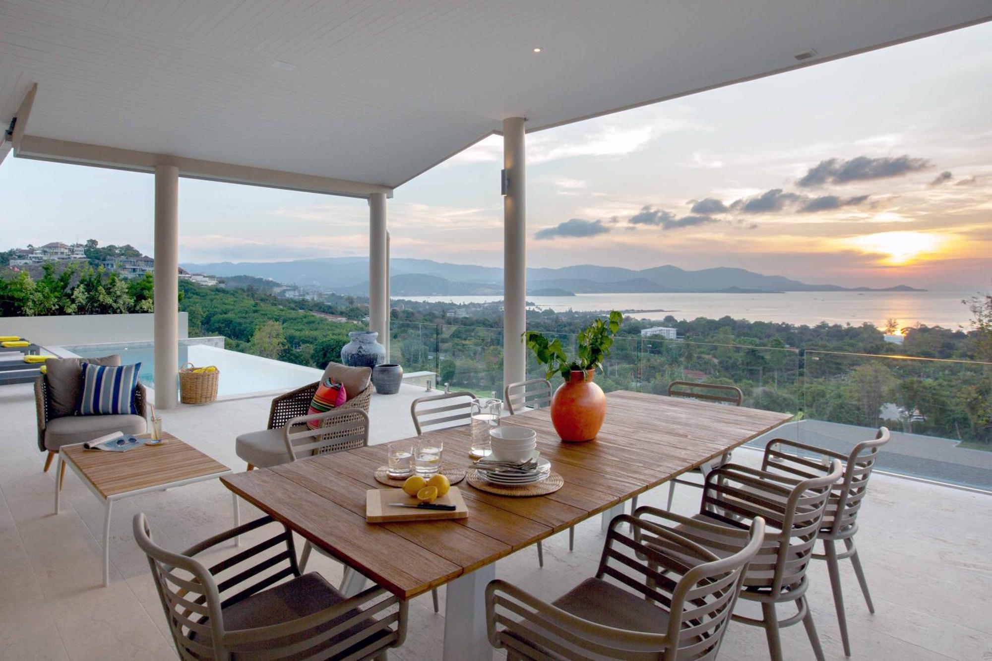 Sunset Estates - Samui Luxury Villas Choeng Mon Bagian luar foto